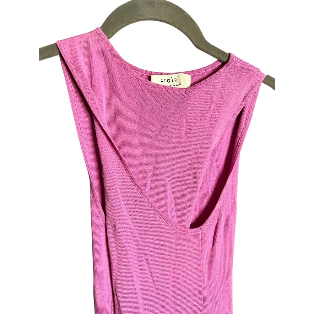 Atoir Revolve Whitehaven Knit Mini Dress Pink Small 4 - Picture 7 of 9